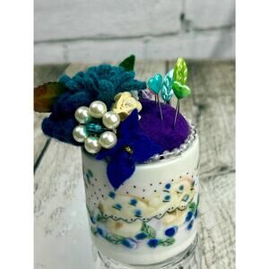 Up Cycled Pin Cushions - Handmade Embellishments - Pin Cushions - Pin Keeps